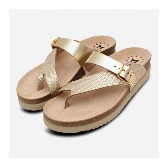 Mephisto Womens Gold Mix Helen Sandals NIB - Picture 1 of 7